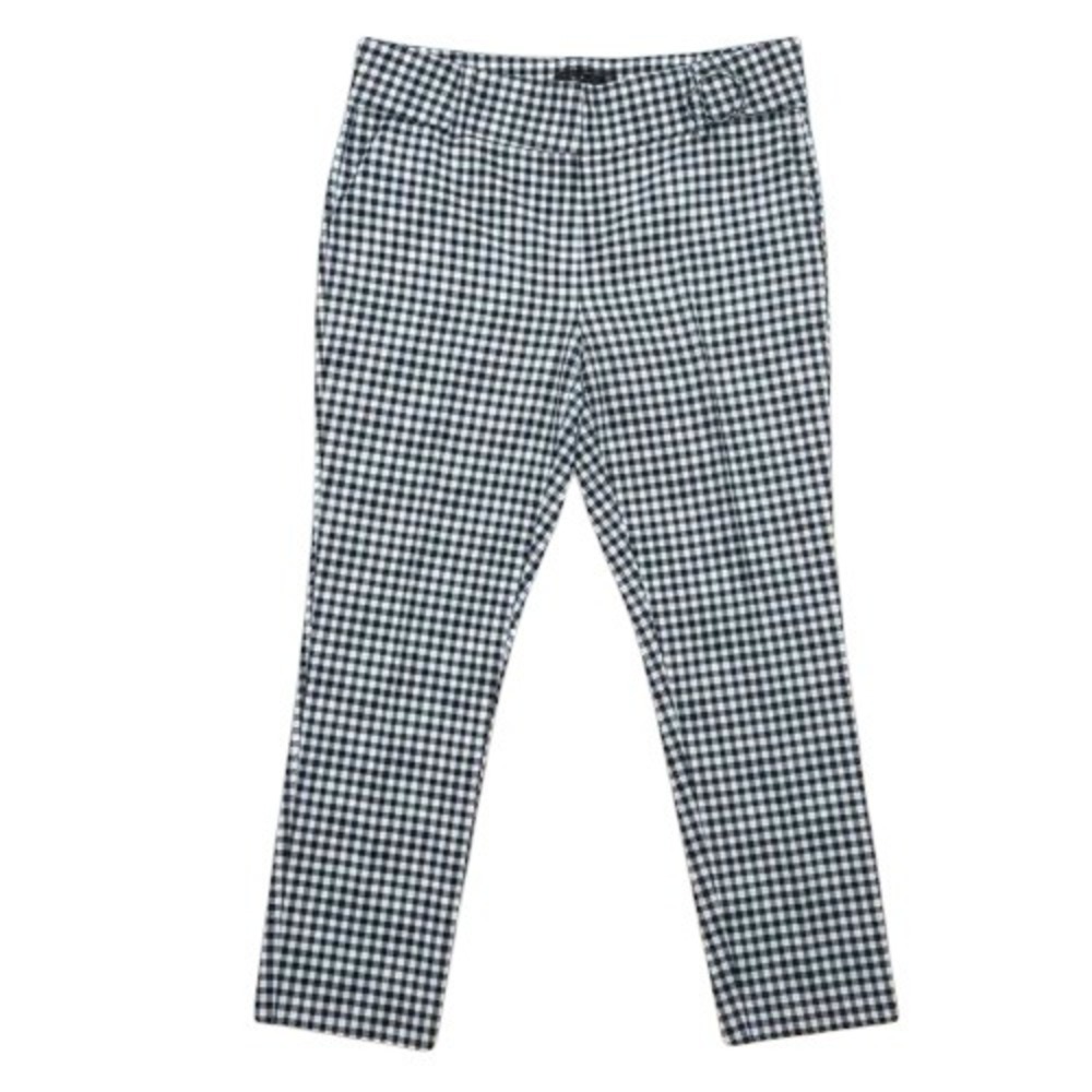 Maurices Straight Leg High Rise Plaid Gingham Pants Womens XL